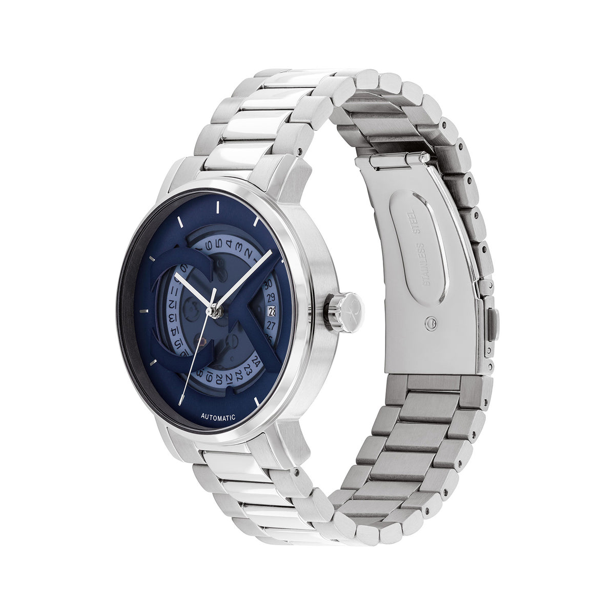 Calvin Klein Heren Horloge CK25300019 40 mm Zilverkleurig