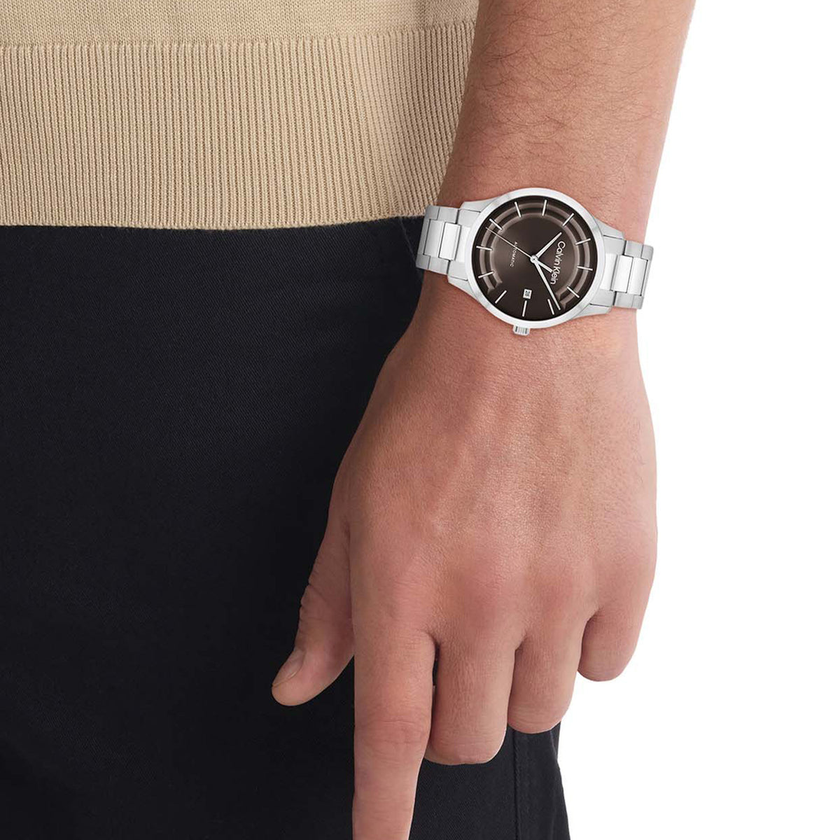 Calvin Klein Heren Horloge CK25300024 40 mm Zilverkleurig
