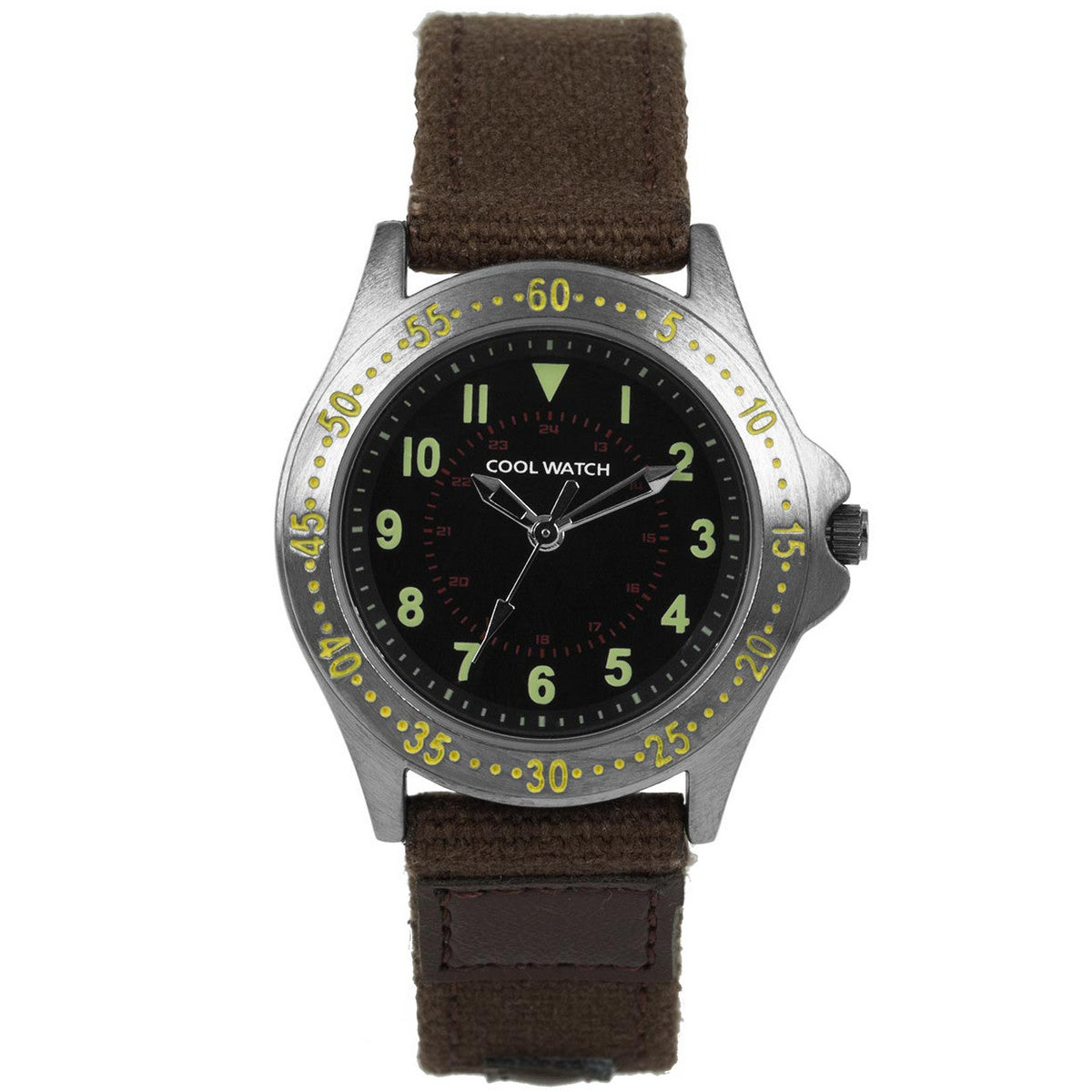 Prisma Coolwatch CW.257 Jongens Bolk Bruin Canvas Horloge
