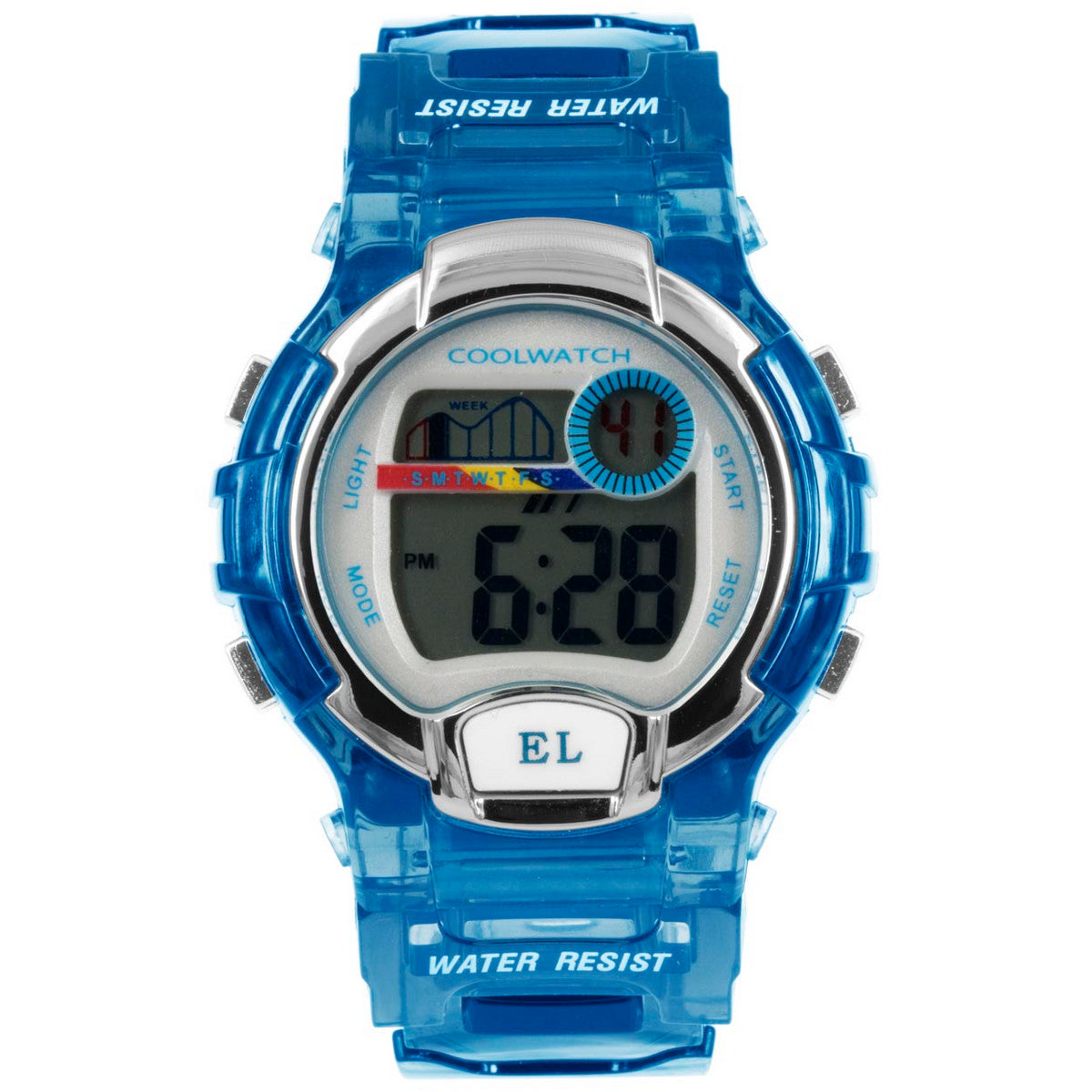 Prisma CW.378 Kids Digital 5 ATM Blauw Horloge