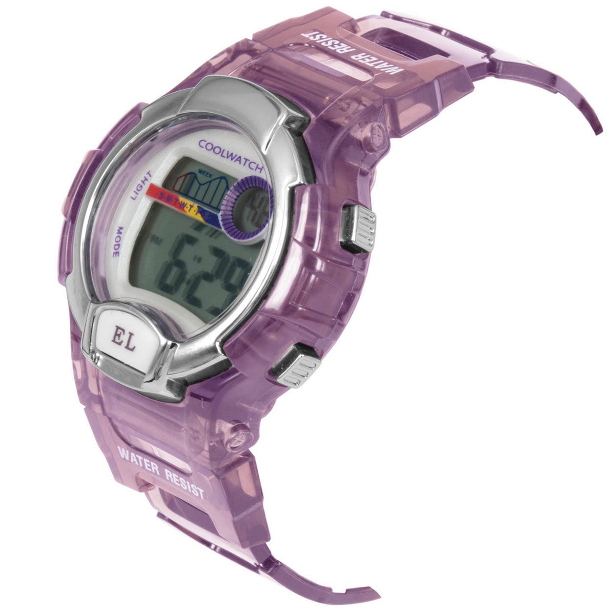 Prisma CW.379 Kids Digital 5 ATM Purple Horloge