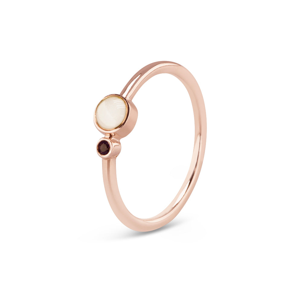 See You Single Band Birthstone Ring - RG-047-EU47