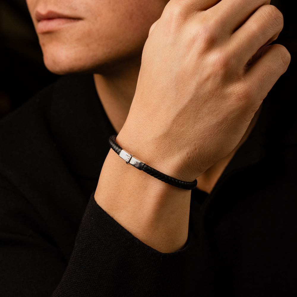 Rebel & Rose Absolutely Leather Armband RR-L0174-S – Zwart
