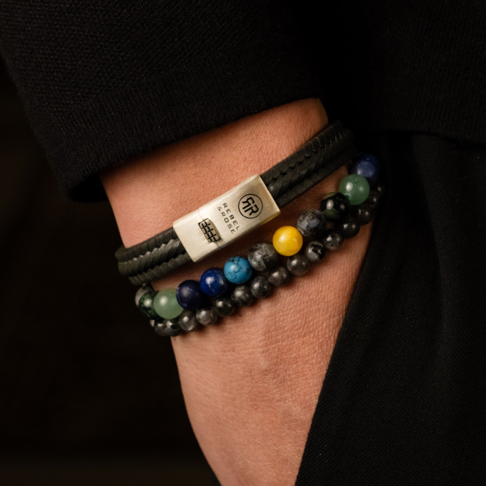 Rebel & Rose Absolutely Leather Armband RR-L0131-S – Zwart