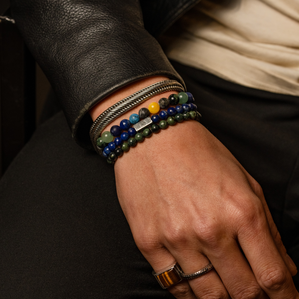 Rebel & Rose Stones Only 6mm Armband RR-60139-S – Groen