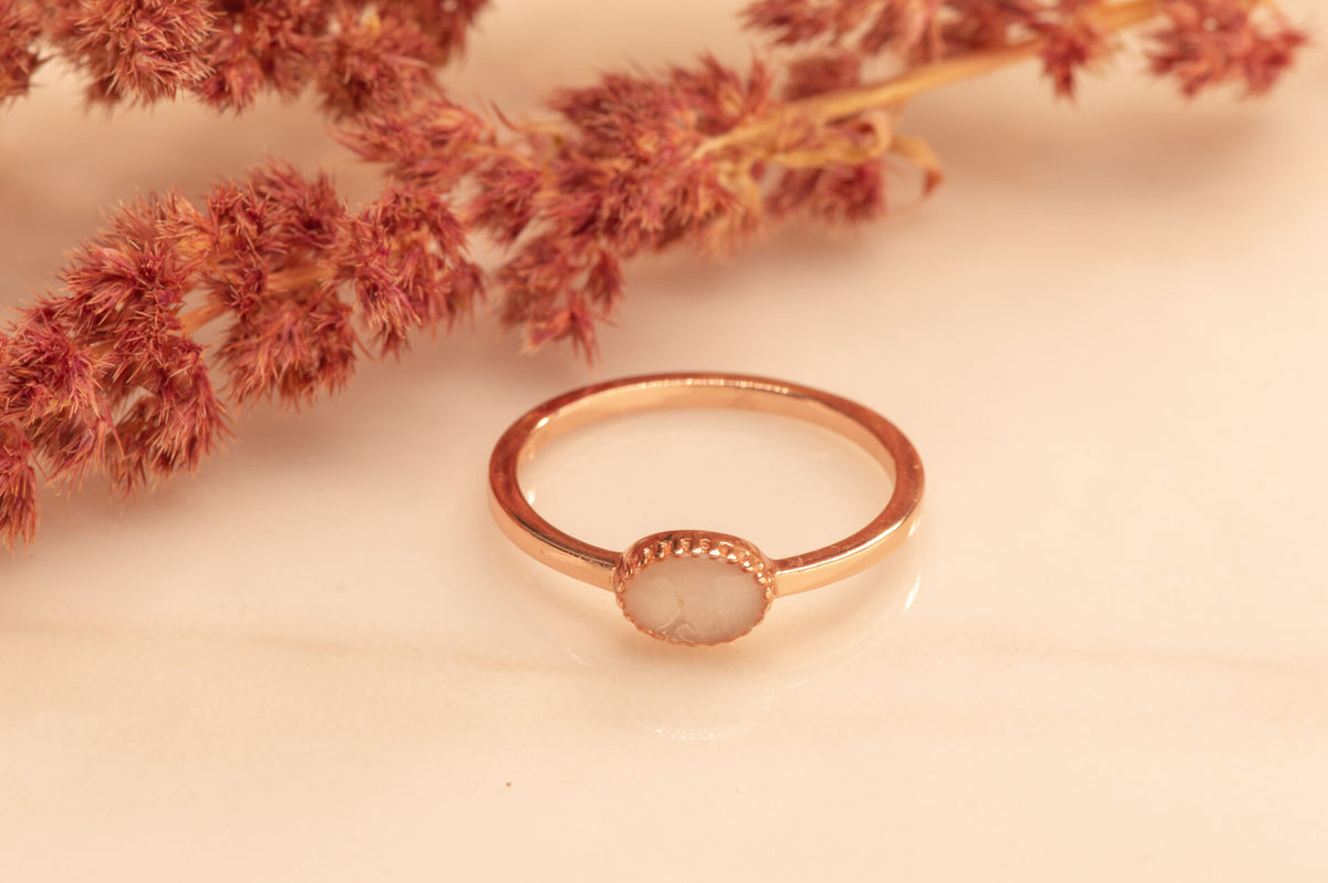 See You Crown Ring zilver zwart - RWS001-EU47
