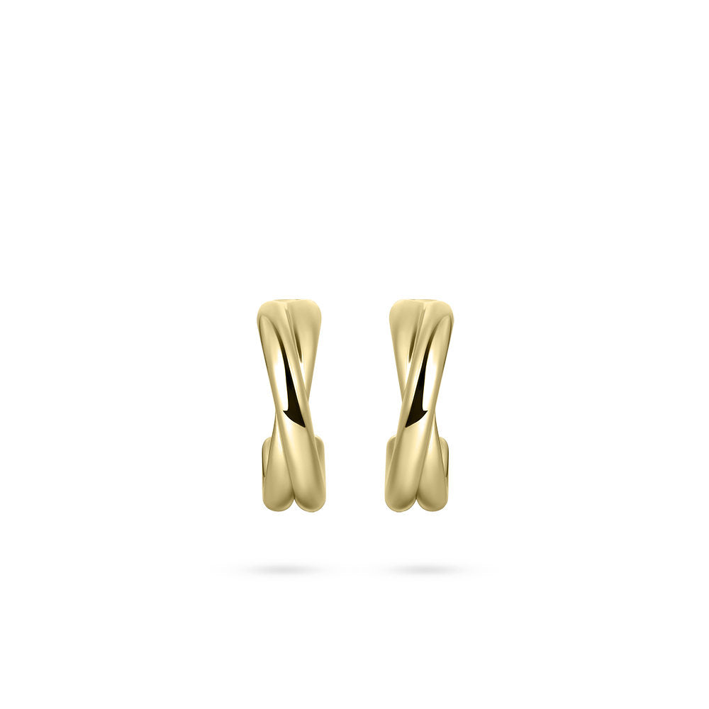 Gisser Oorringen Zilver Geel Verguld – E1059Y