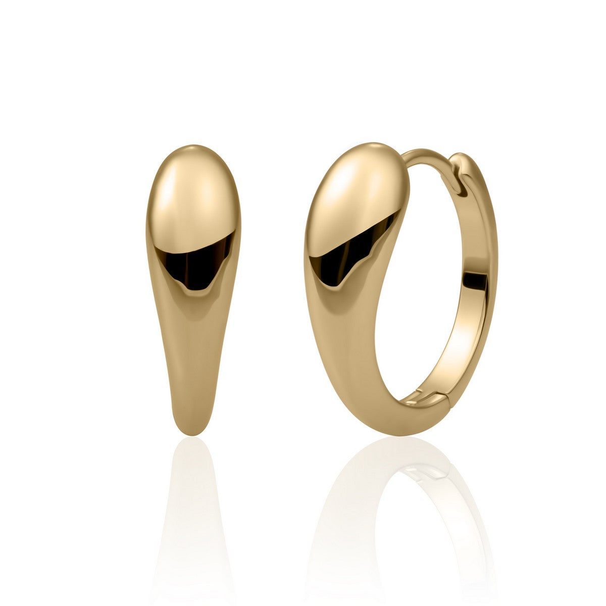 Sparkling Jewels Oorbellen Bold Fuse Huggies EAG30 Goudkleurig
