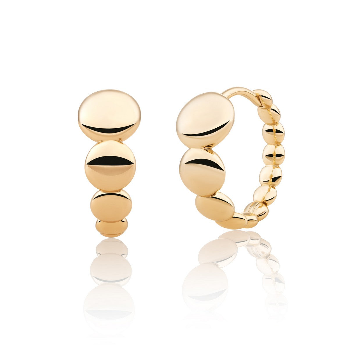 Sparkling Jewels Oorbellen Bubble Huggies EAG33 Goudkleurig