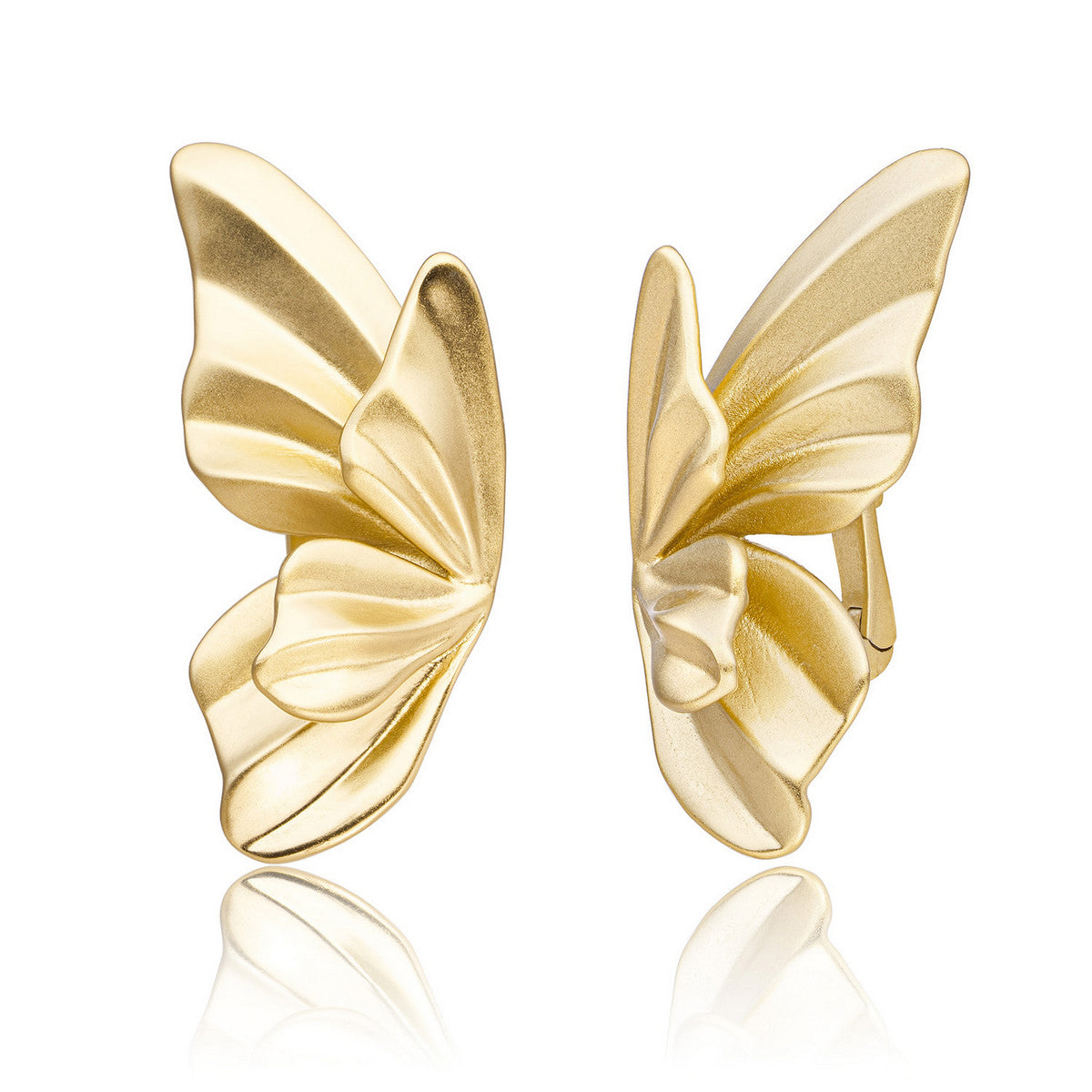 Sparkling Jewels Oorbellen Butterfly Push Back EAG47 Goudkleurig