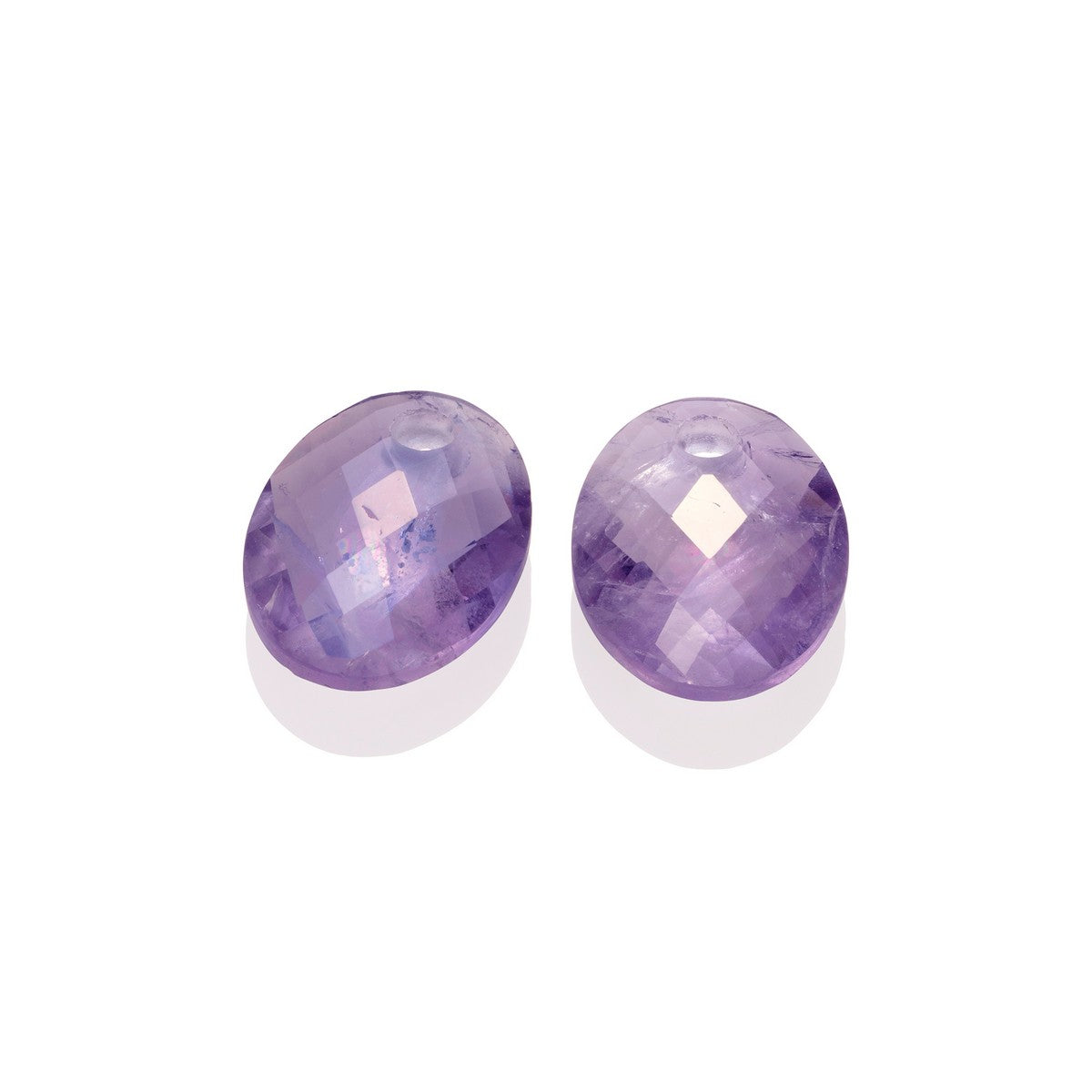 Sparkling Jewels Oorstenen Medium Oval Amethist EAGEM05-MO
