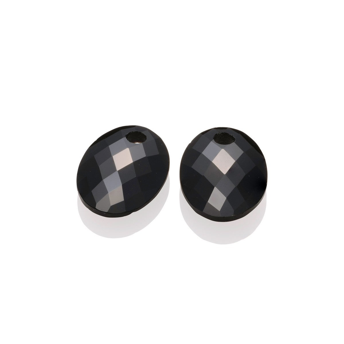 Sparkling Jewels Oorstenen Medium Oval Onyx EAGEM07-MO