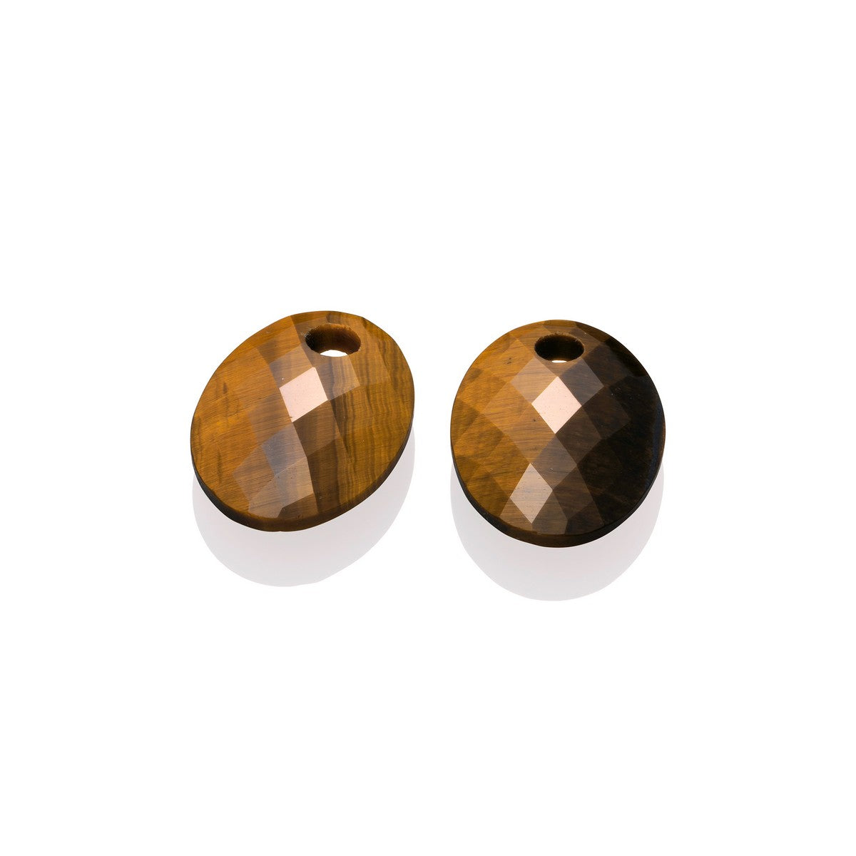 Sparkling Jewels Oorstenen Medium Oval Tijgeroog EAGEM09-MO
