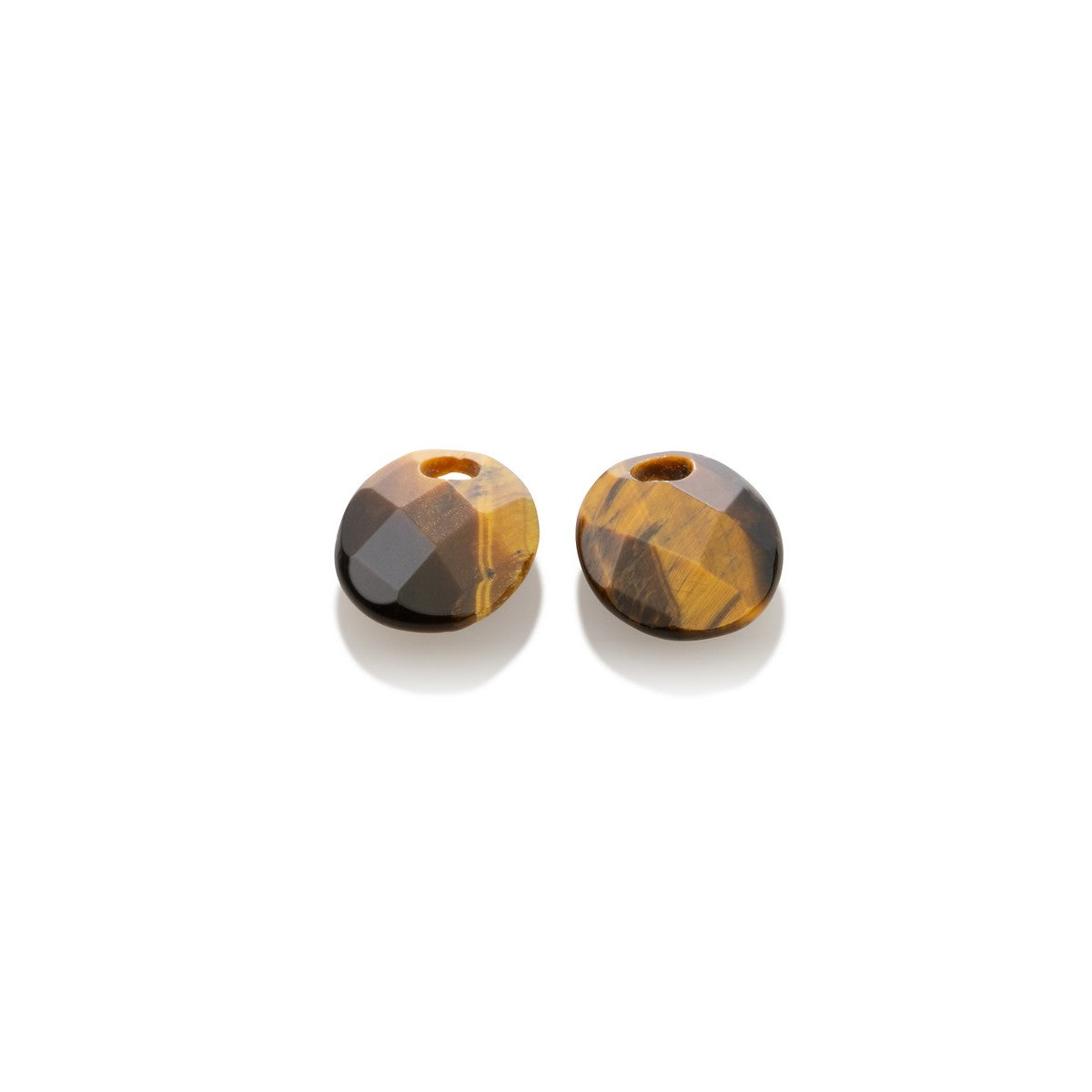 Sparkling Jewels Oorstenen Small Oval - Facet Tijgeroog EAGEM09-SO