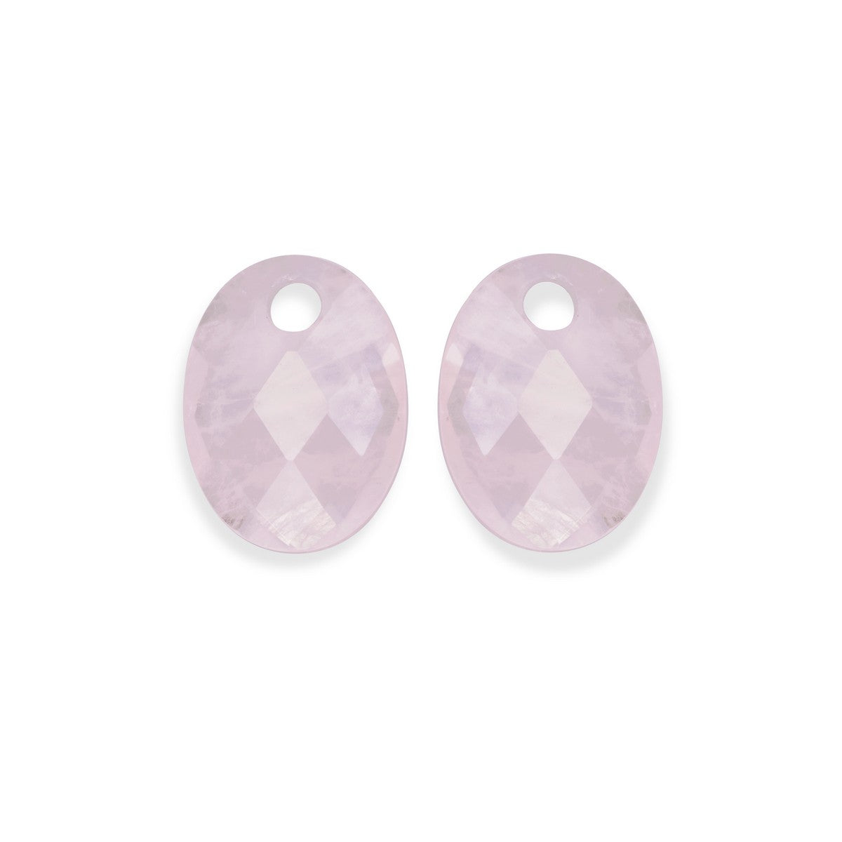 Sparkling Jewels Oorstenen Medium Oval Rozenkwarts EAGEM13-MO