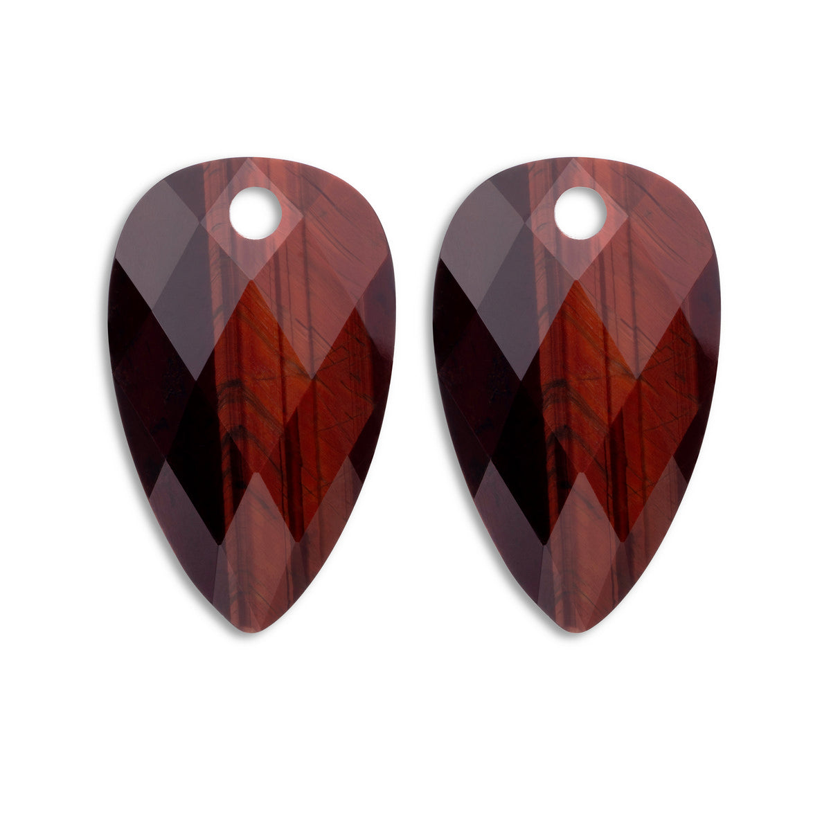 Sparkling Jewels Oorstenen Blossom Rode Tijgeroog EAGEM15-BS