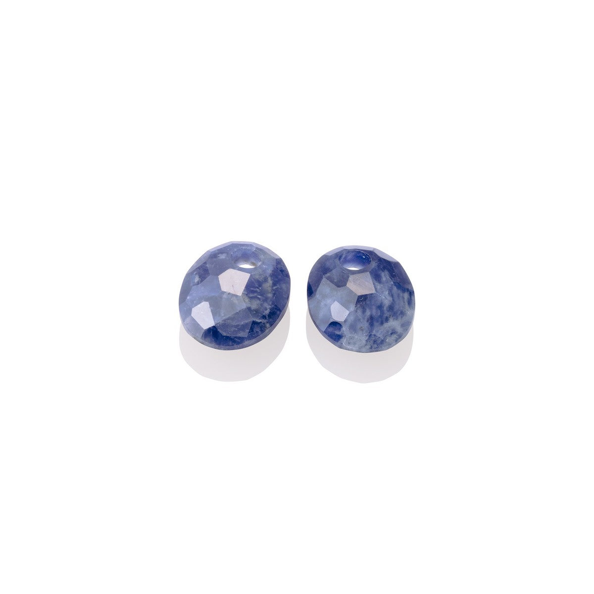 Sparkling Jewels Oorstenen Small Oval Sodaliet EAGEM20-SO