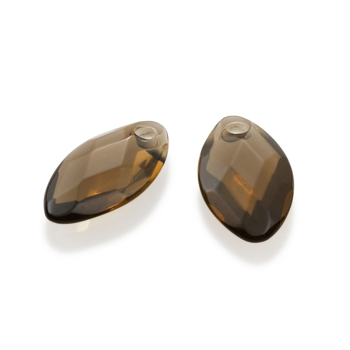 Sparkling Jewels Oorstenen Leaf Earleaf Rookkwarts EAGEM23-FCLF-S