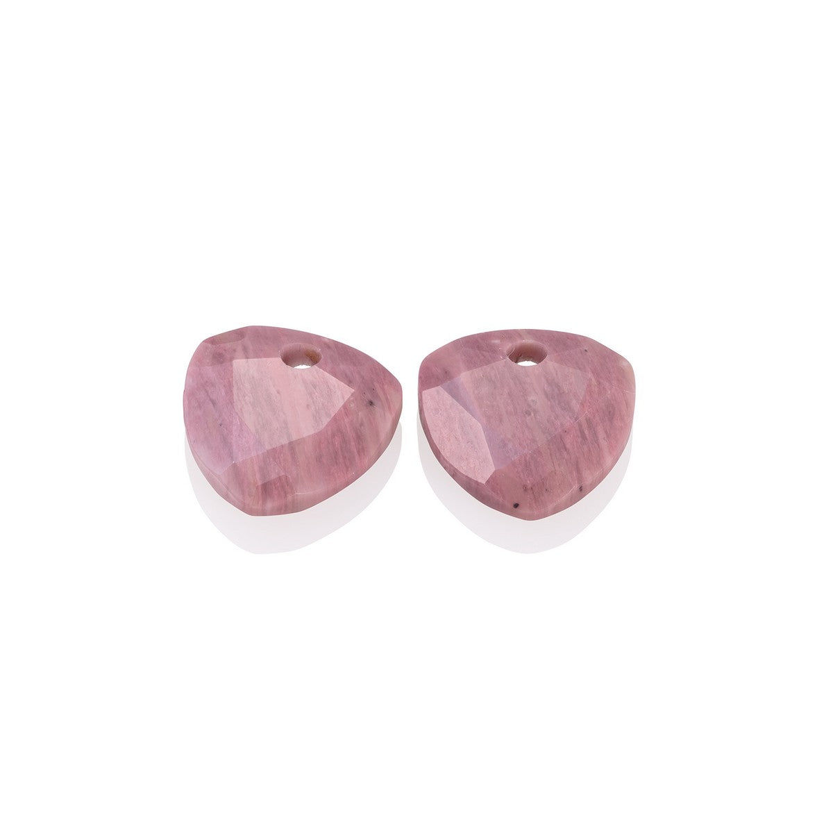 Sparkling Jewels Oorstenen Trillion Cut Roze rhodoniet EAGEM24-TRI