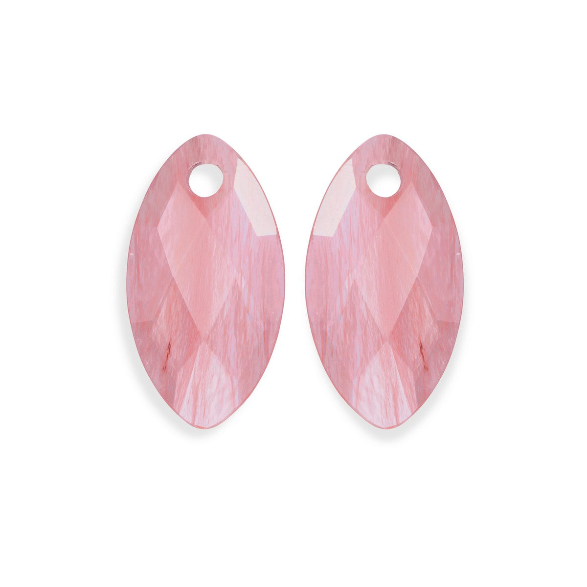 Sparkling Jewels Oorstenen Leaf Cherry kwarts small EAGEM25-FCLF-S