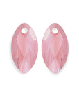 Sparkling Jewels - Oorstenen: Cherry Quartz - Leaf small edelstenen EAGEM25-FCLF-S - PansiteNederland.nl