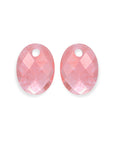 Sparkling Jewels Oorstenen | Medium Oval - Cherry Quartz EAGEM25-MO - PansiteNederland.nl