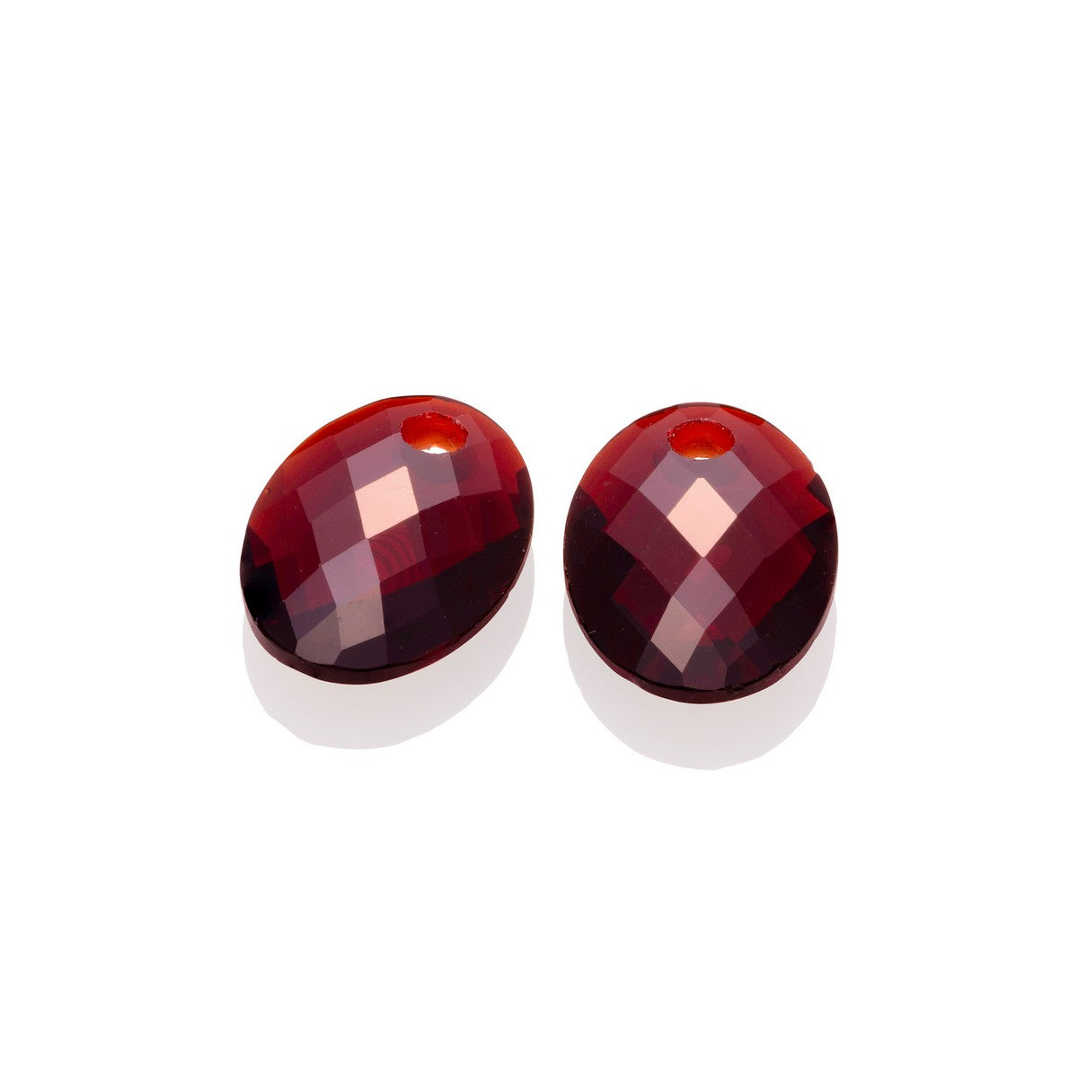 Sparkling Jewels Oorstenen Medium Oval Rubinkwarts EAGEM50-MO