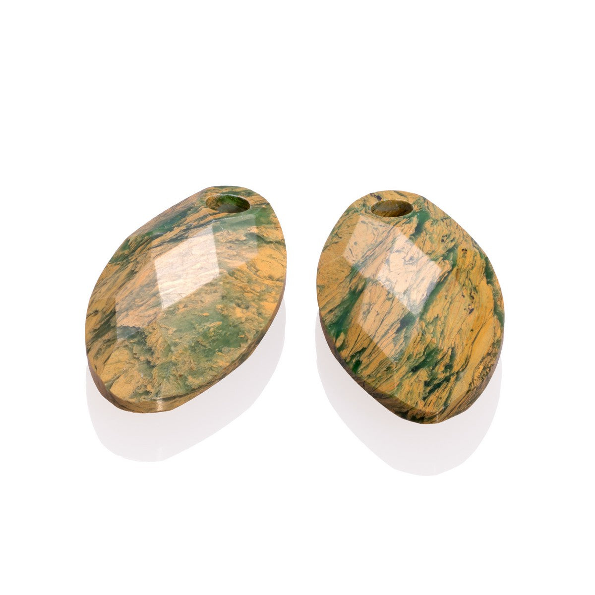 Sparkling Jewels Oorstenen Leaf Gem Ya'an Green EAGEM55-FCLF-S