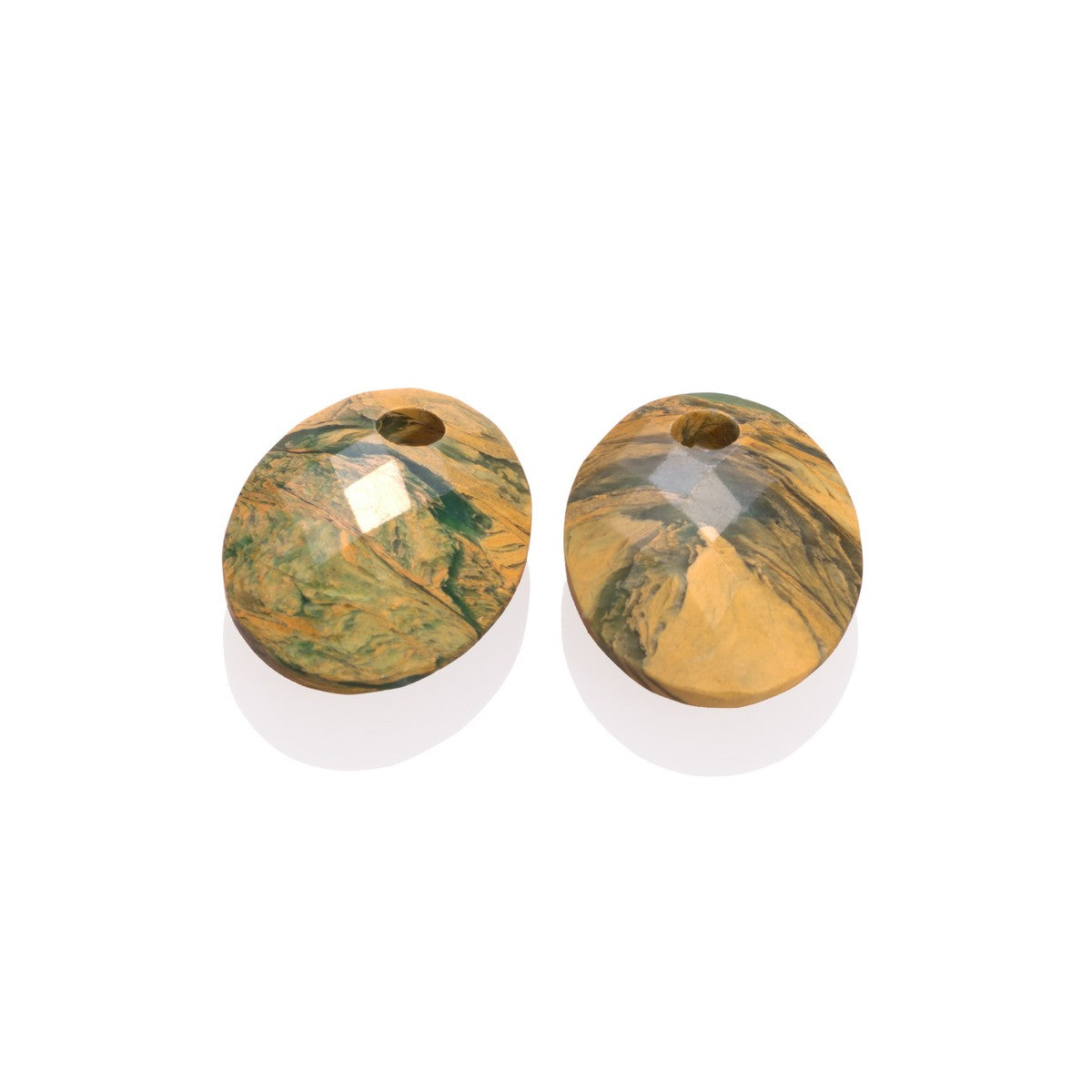 Sparkling Jewels Oorstenen Medium Oval Groene Jade EAGEM55-MO