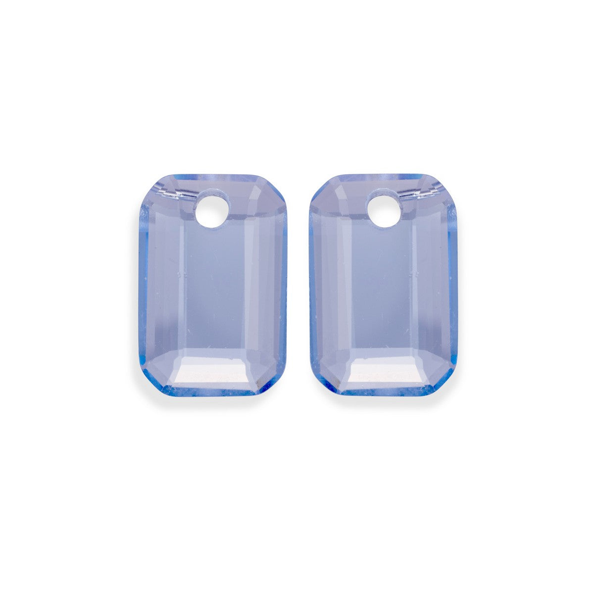 Sparkling Jewels Oorstenen Emerald Cut Aquamarijn EAGEM56-EC