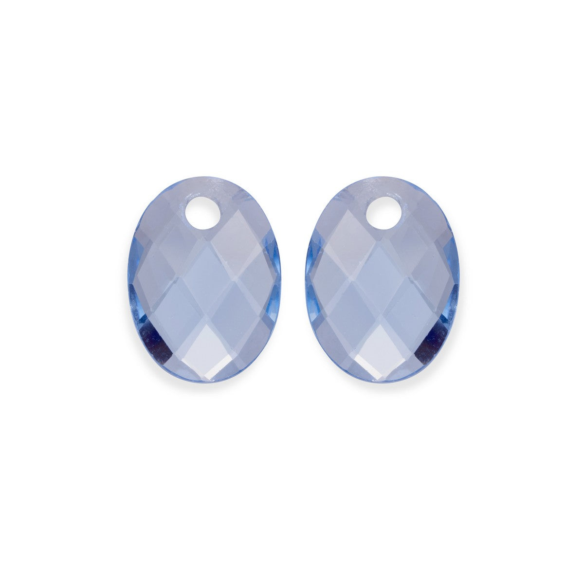 Sparkling Jewels Oorstenen Medium Oval Aquamarijn EAGEM56-MO
