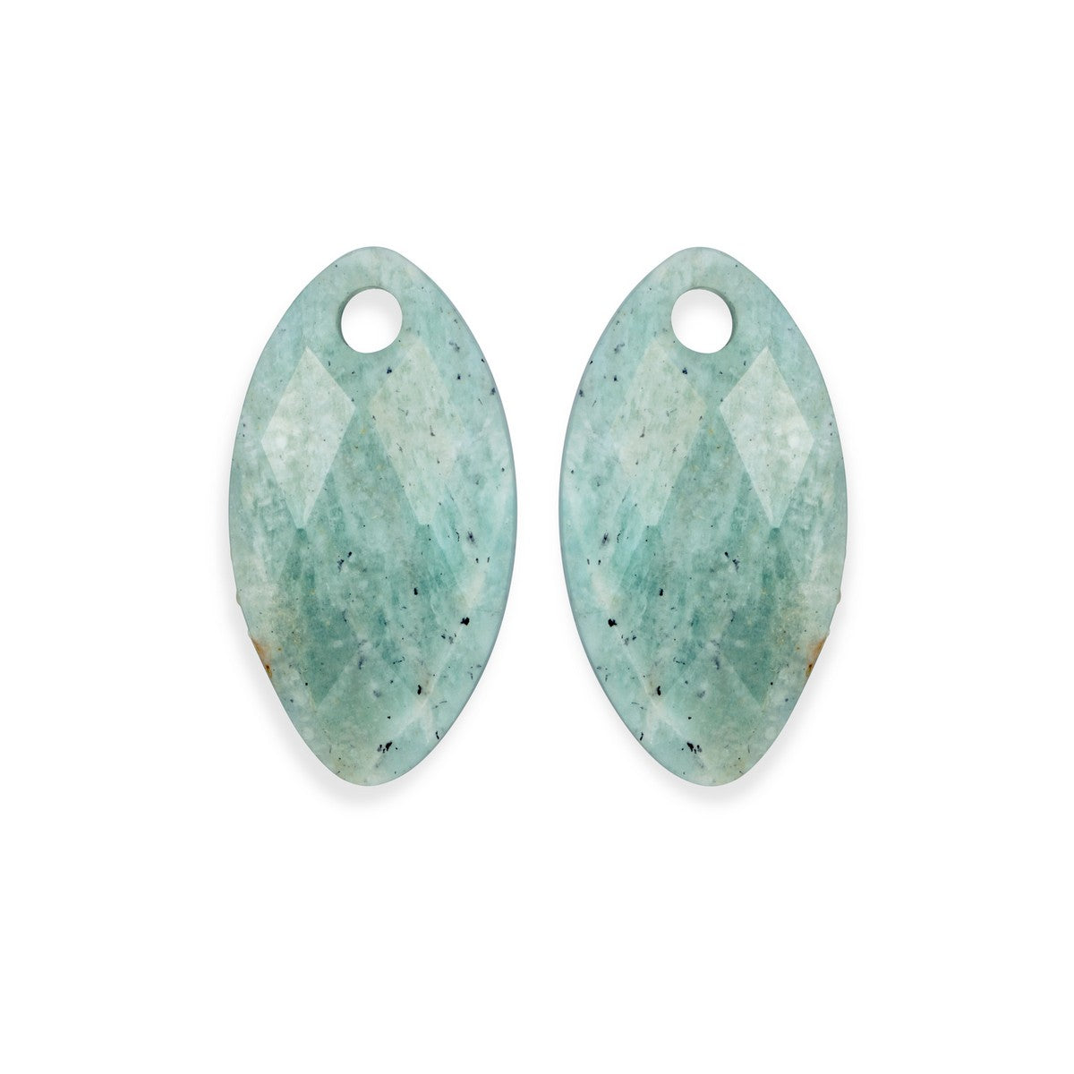 Sparkling Jewels Oorstenen Leaf Rich Groene Amazoniet EAGEM57-FCLF-S