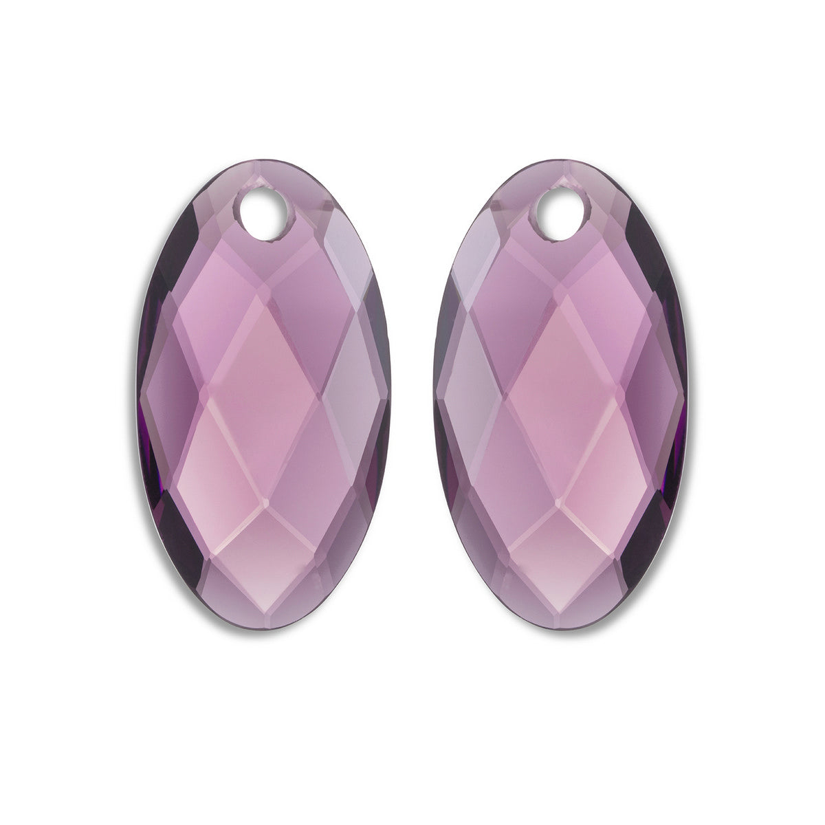Sparkling Jewels Oorstenen Large Leaf - Aubergine Kwarts EAGEM59-FCLF-L