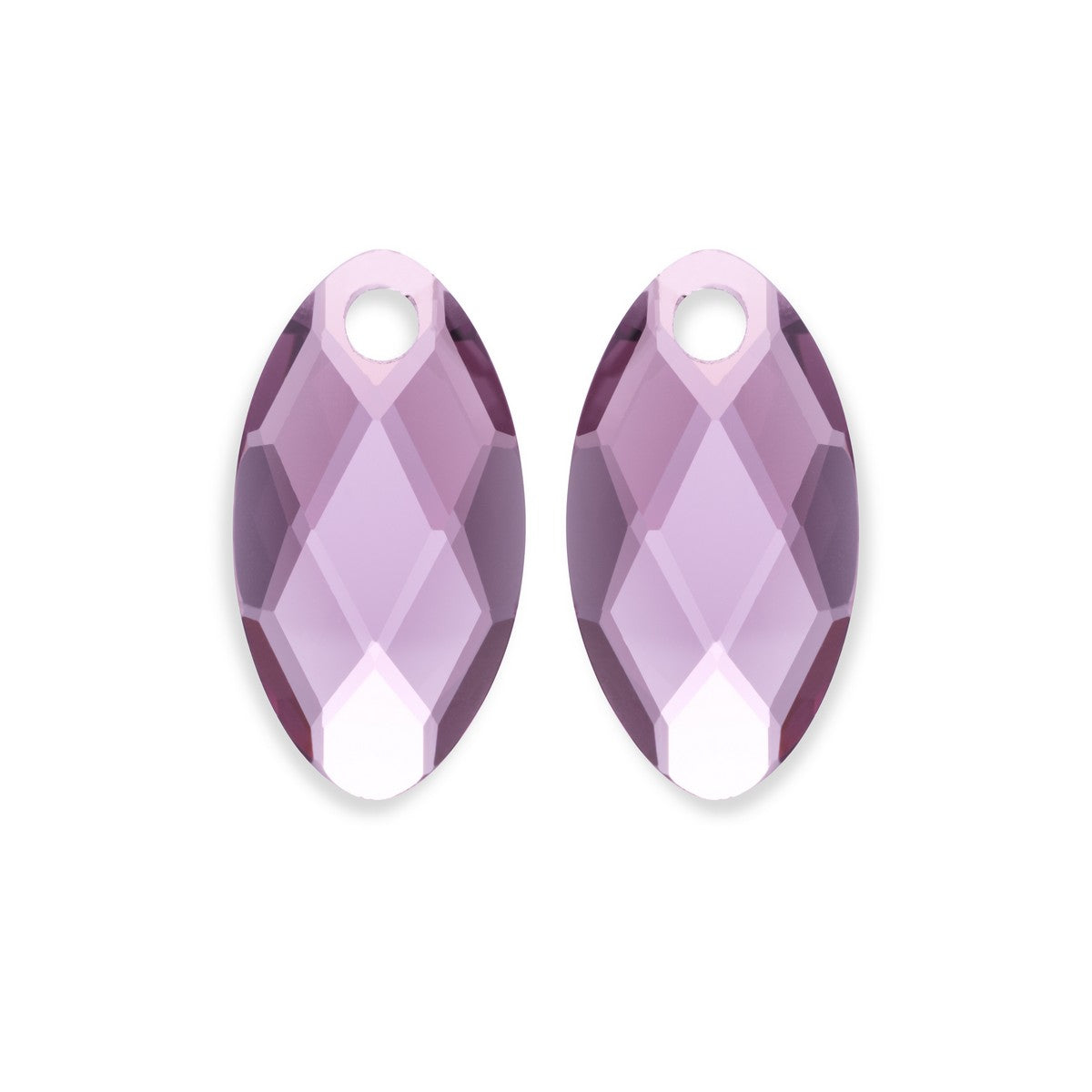 Sparkling Jewels Oorstenen Leaf Aubergine Kwarts EAGEM59-FCLF-S