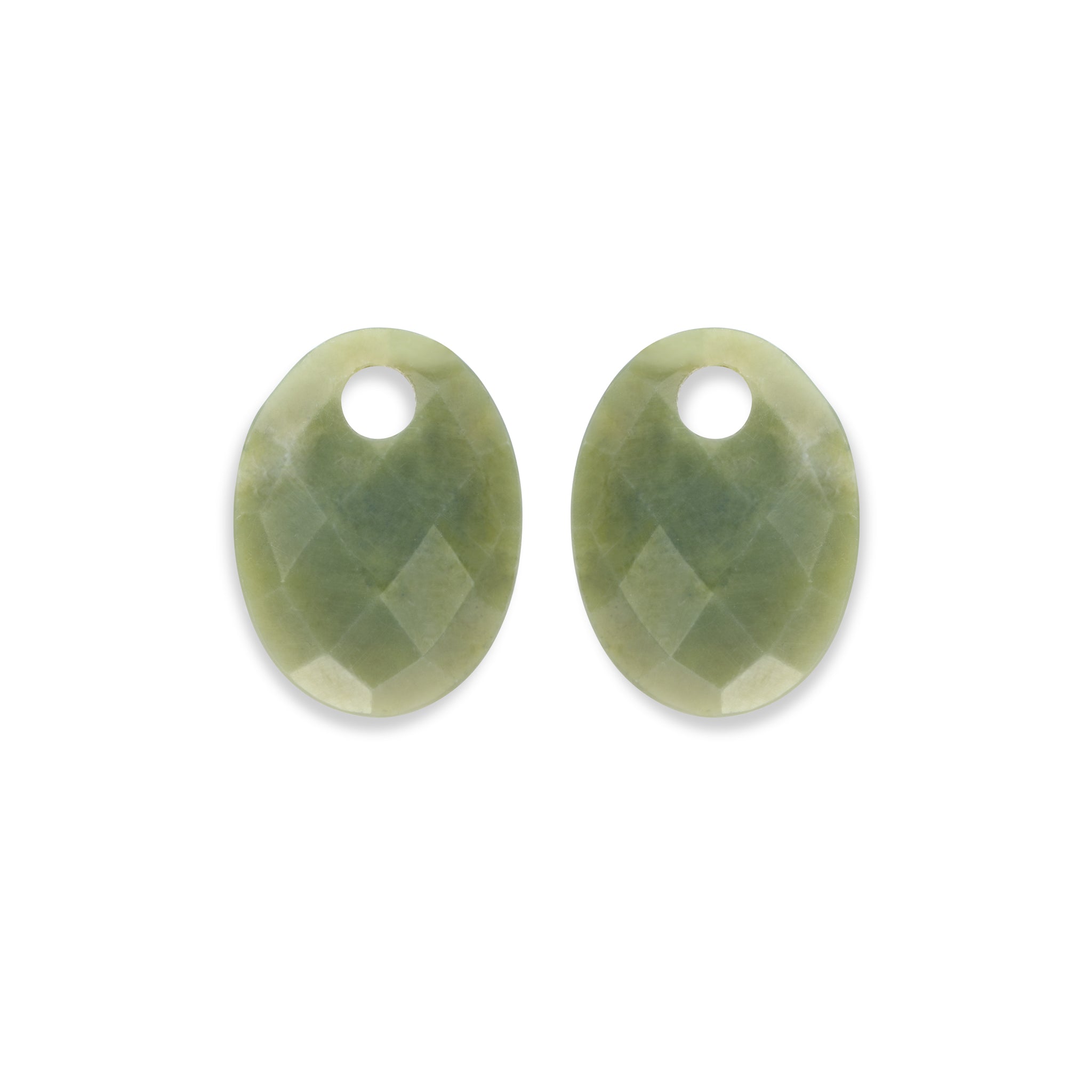 Sparkling Jewels Oorstenen Medium Oval Jade EAGEM61-MO