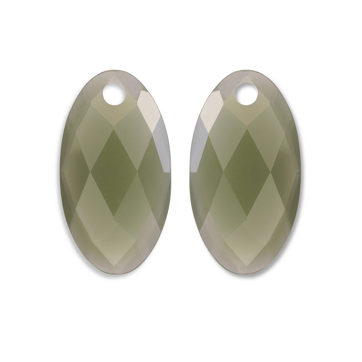 Sparkling Jewels Oorstenen Large Leaf - Lime Jade EAGEM64-FCLF-L
