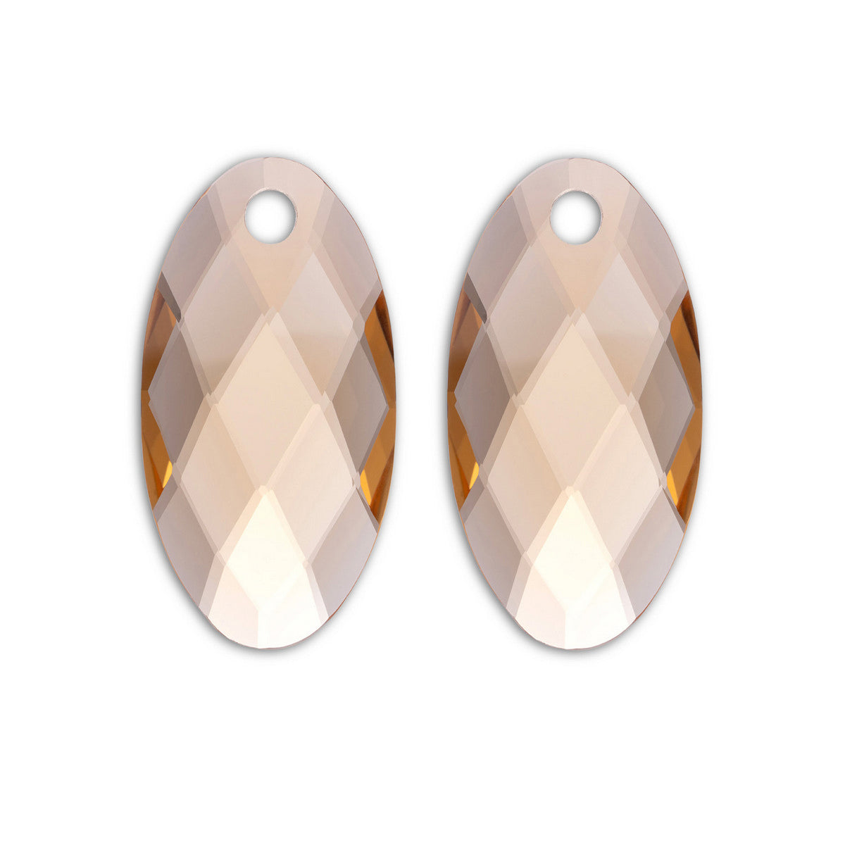 Sparkling Jewels Oorstenen Large Leaf - Light Gold Citrienkwarts EAGEM65-FCLF-L