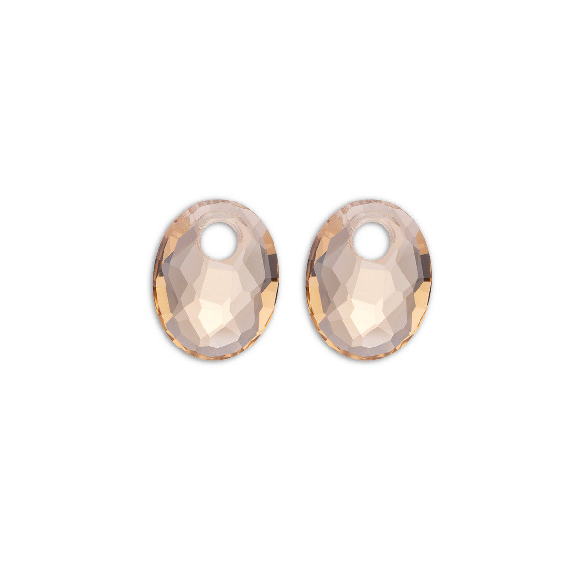 Sparkling Jewels Oorstenen Small Oval - Light Gold Citrienkwarts EAGEM65-SO
