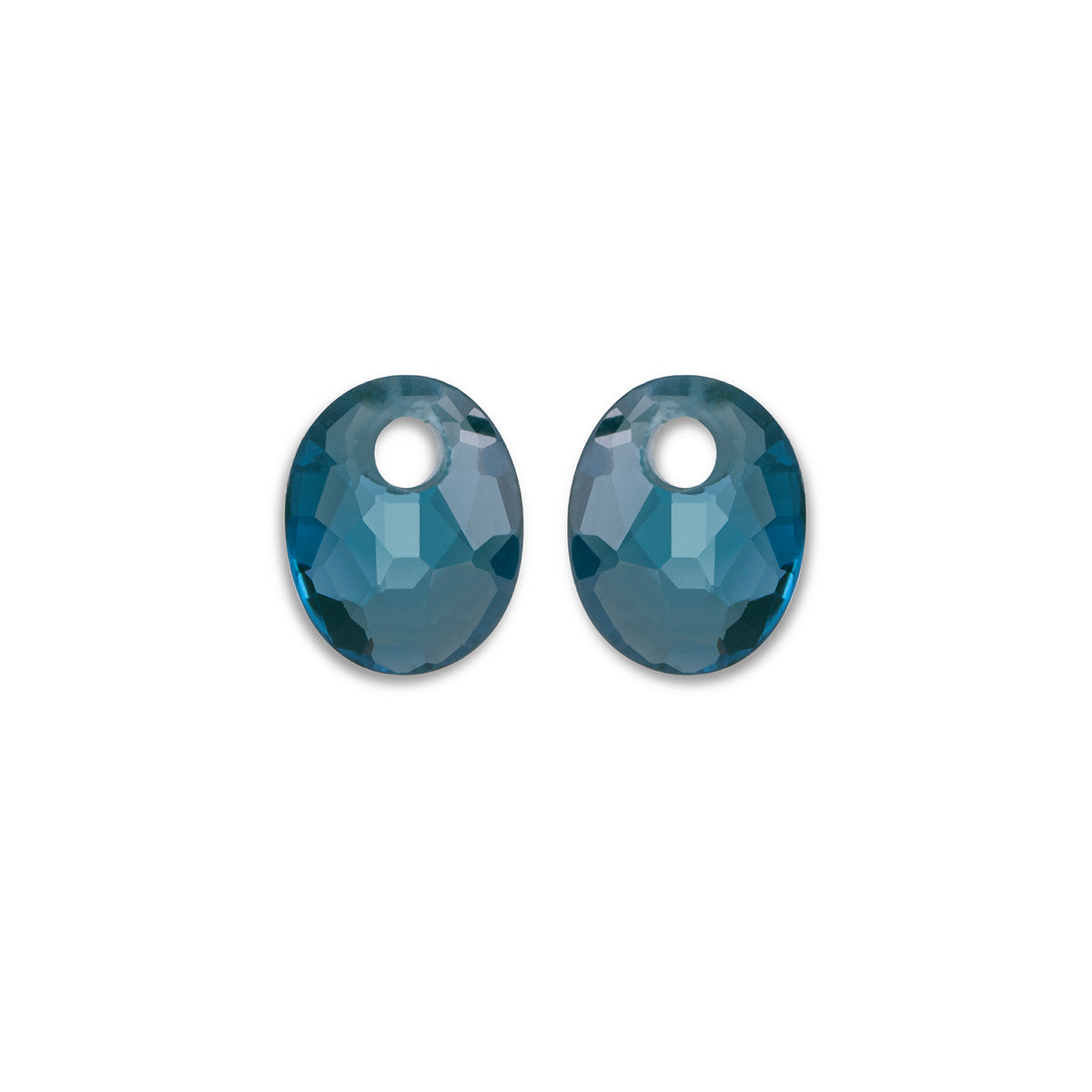 Sparkling Jewels Oorstenen Small Oval - Ocean Kwarts EAGEM67-SO