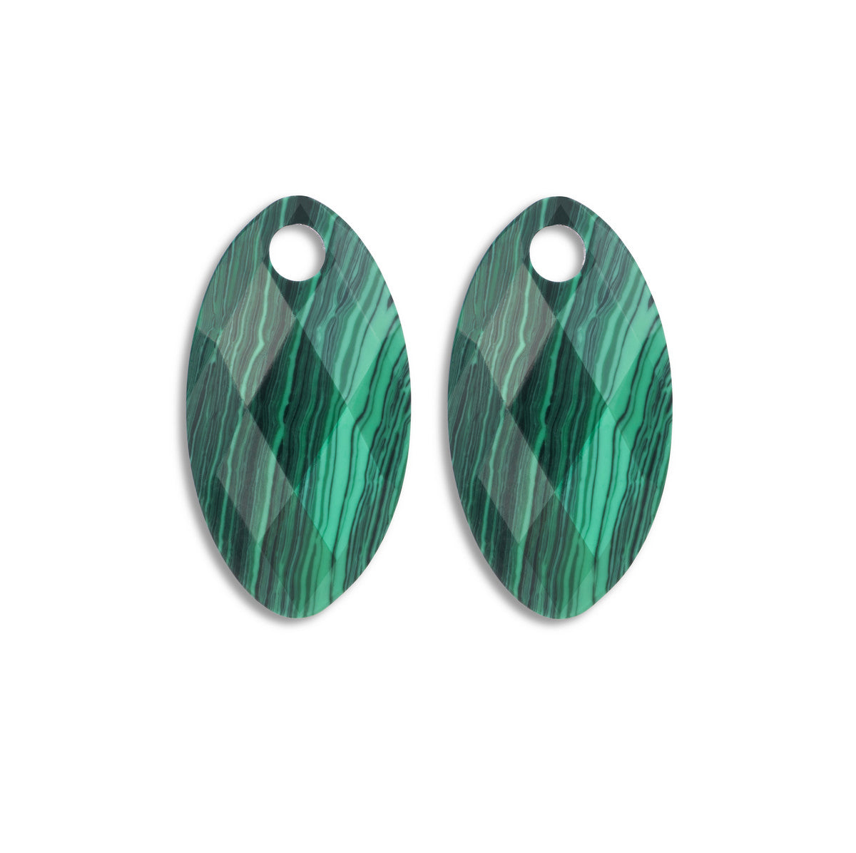 Sparkling Jewels Oorstenen Leaf Malachiet EAGEM73-FCLF-S
