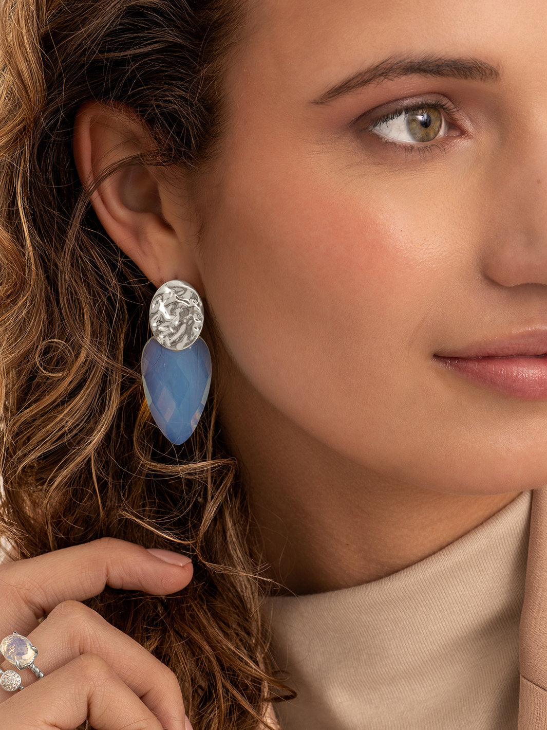 Sparkling Jewels Oorbellen Fuse Push Back EAS26 Zilverkleurig