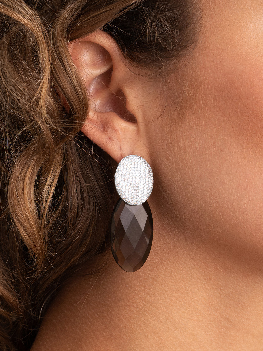 Sparkling Jewels Oorbellen Fuse zirkonia EAS43 Goudkleurig