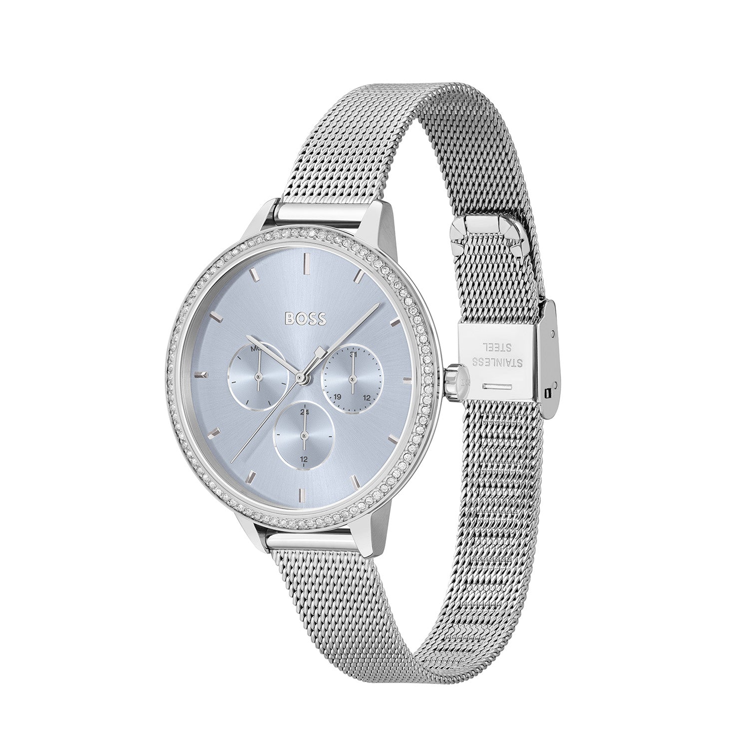 Hugo Boss Dames Horloge HB1502662 40 mm Zilverkleurig