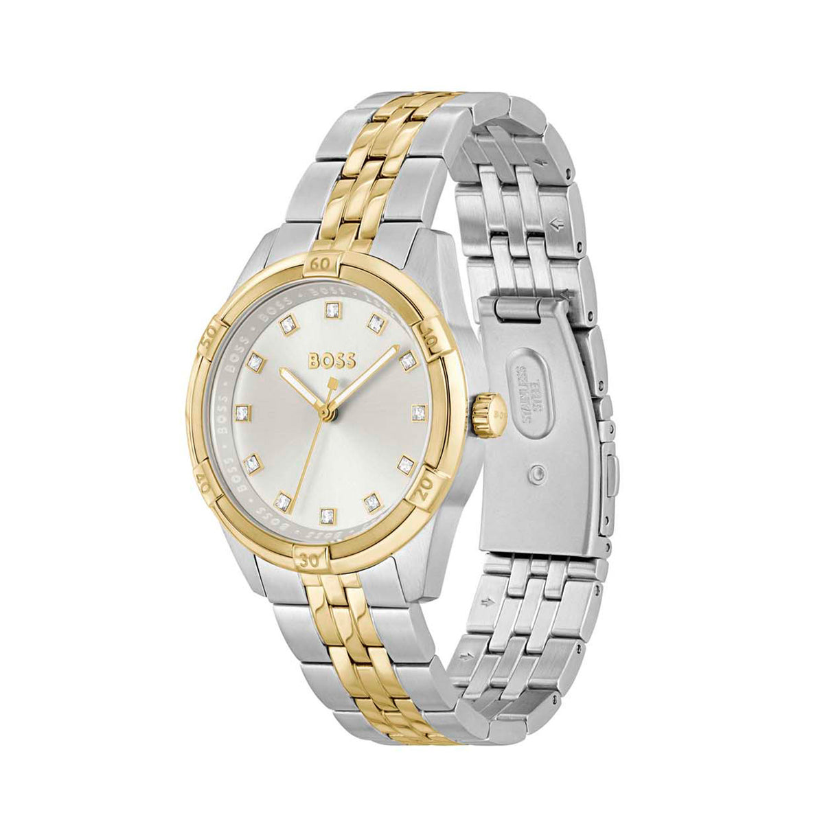 Hugo Boss Dames Horloge HB1502700 36 mm Zilverkleurig