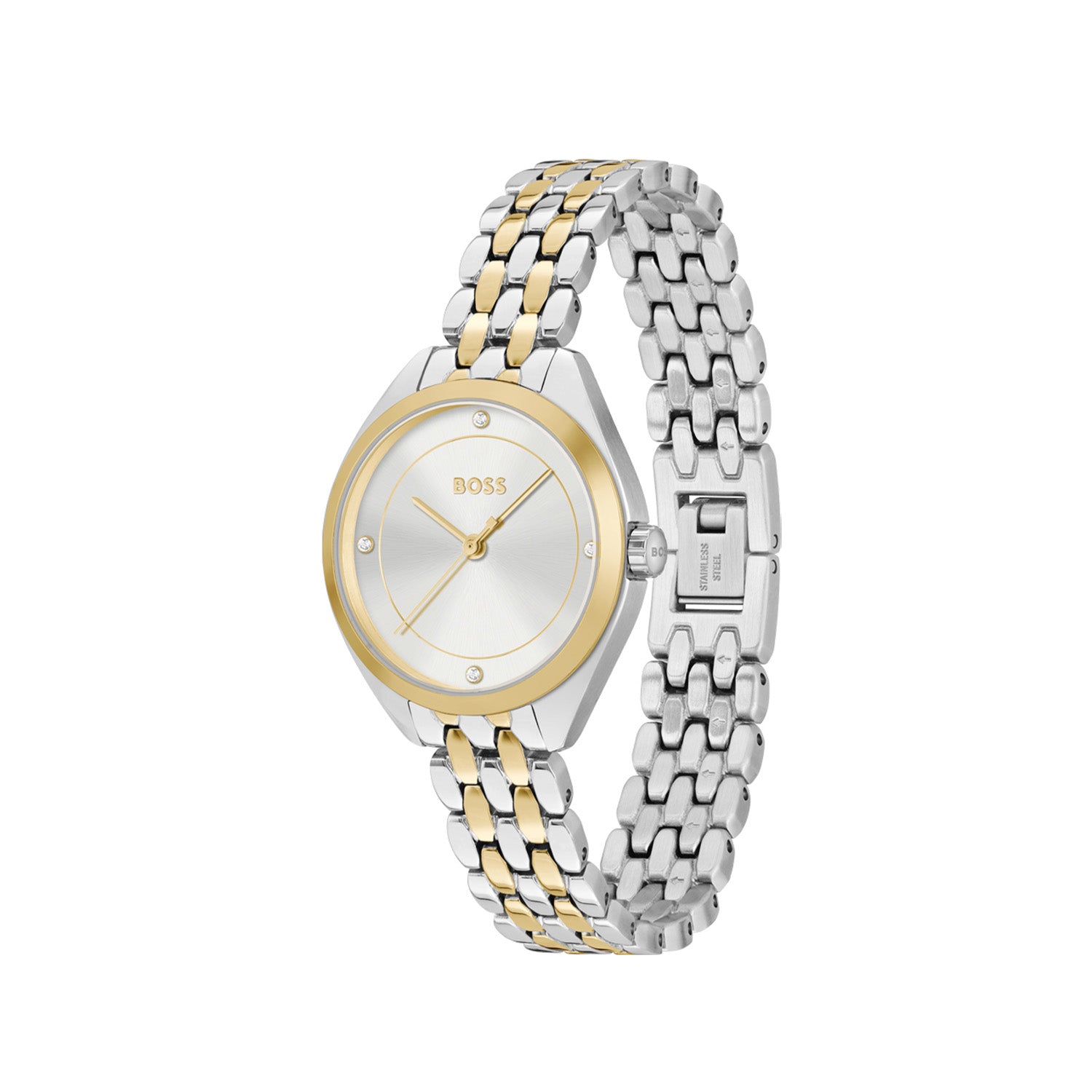 Hugo Boss Dames Horloge HB1502724 30 mm Zilverkleurig