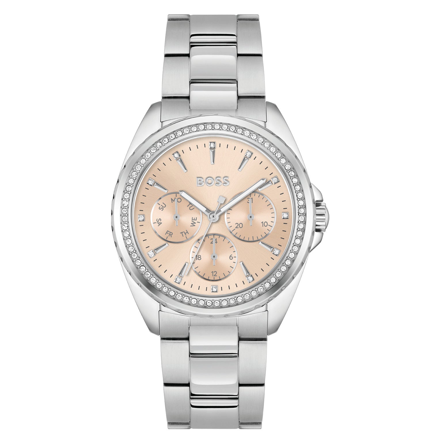 Hugo Boss Dames Horloge HB1502732 38 mm Zilverkleurig