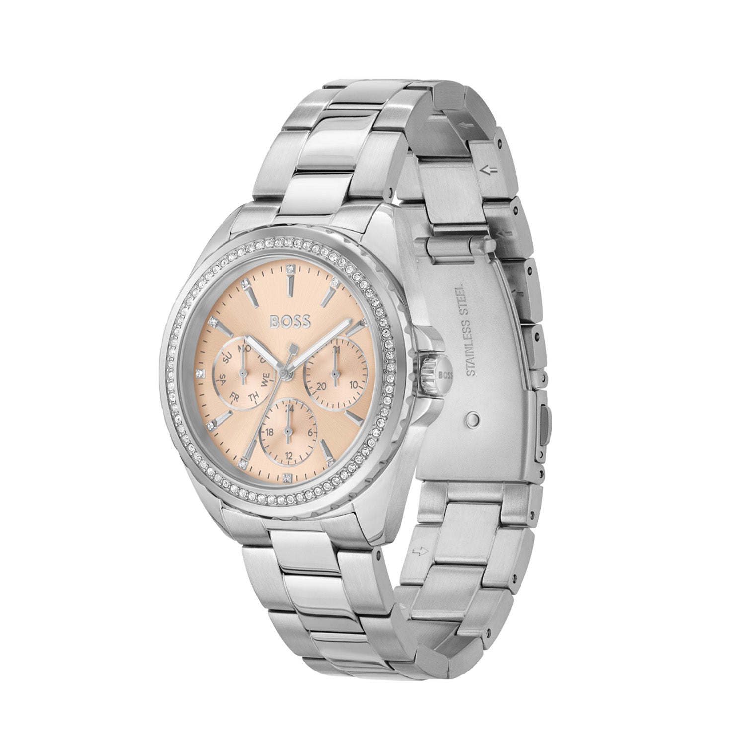 Hugo Boss Dames Horloge HB1502732 38 mm Zilverkleurig