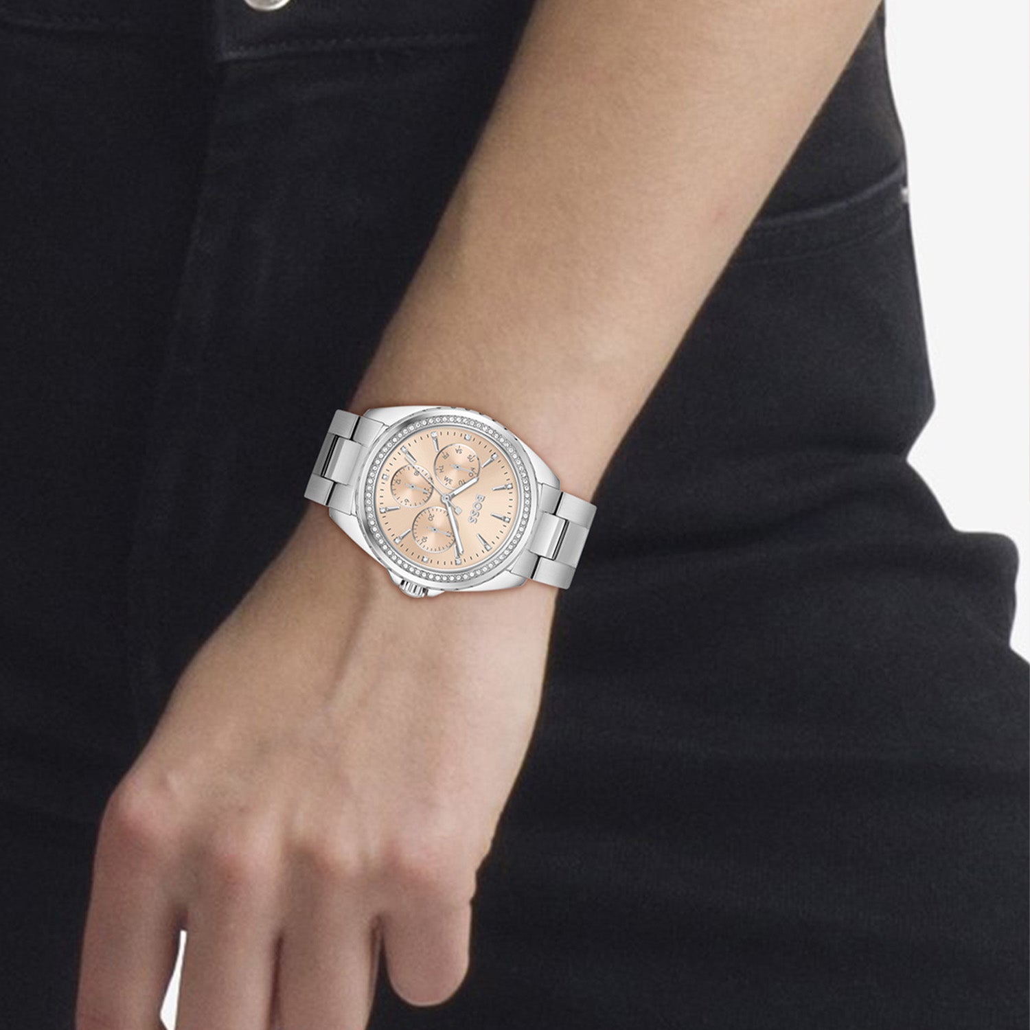 Hugo Boss Dames Horloge HB1502732 38 mm Zilverkleurig
