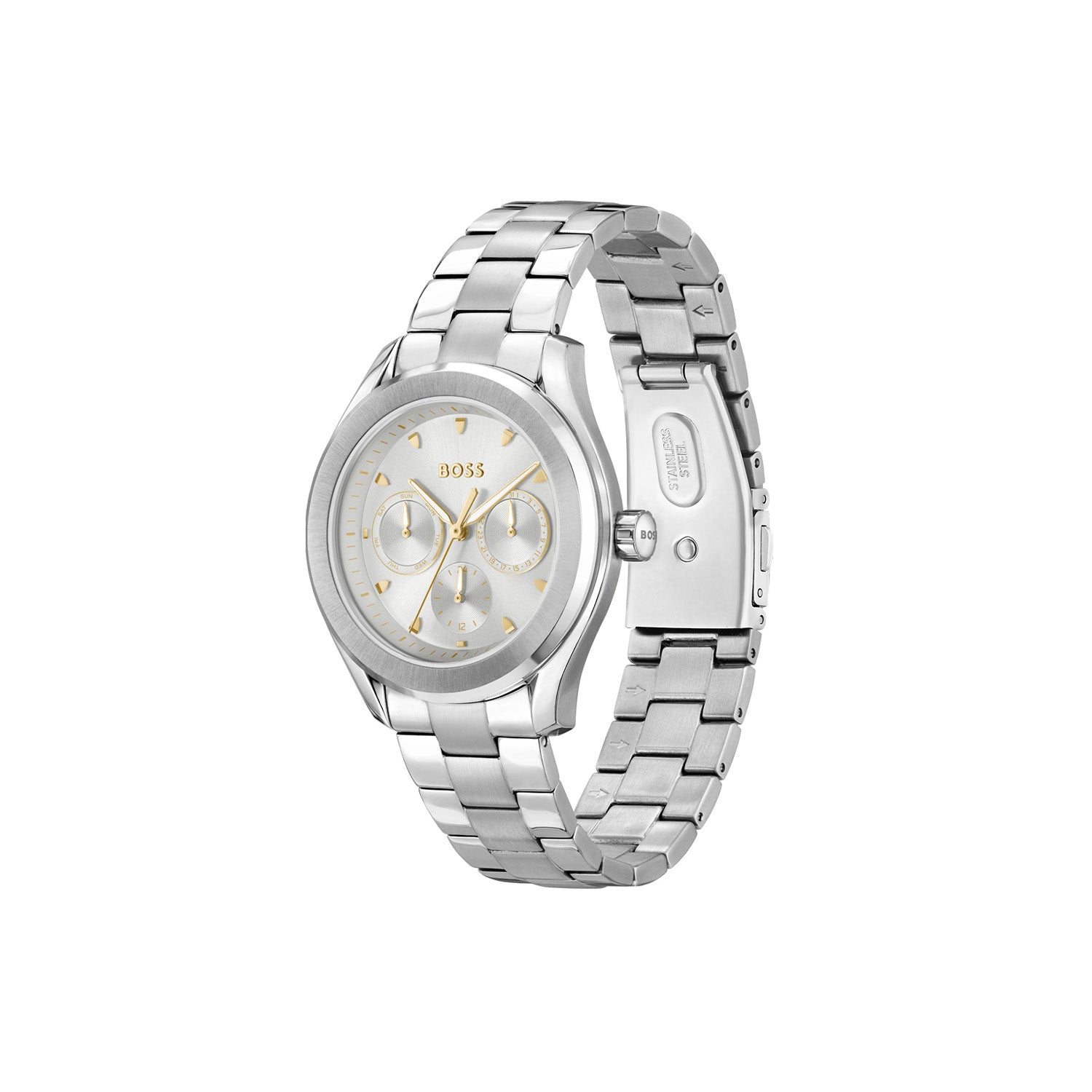 Hugo Boss Dames Horloge HB1502747 38 mm Zilverkleurig
