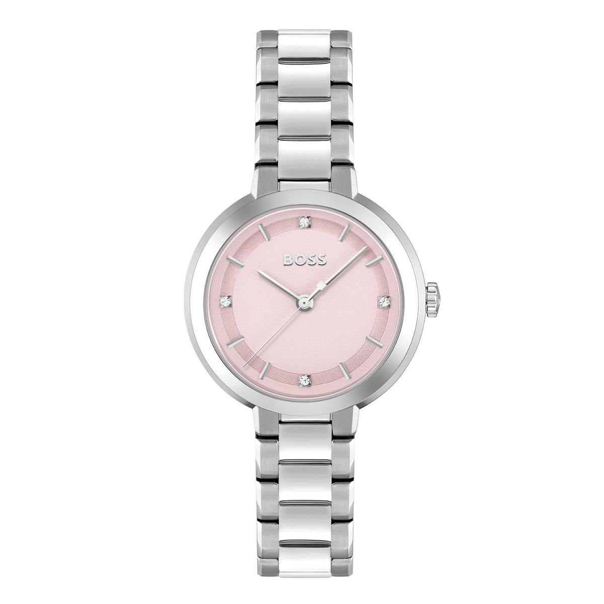 Hugo Boss Dames Horloge HB1502757 34 mm Zilverkleurig